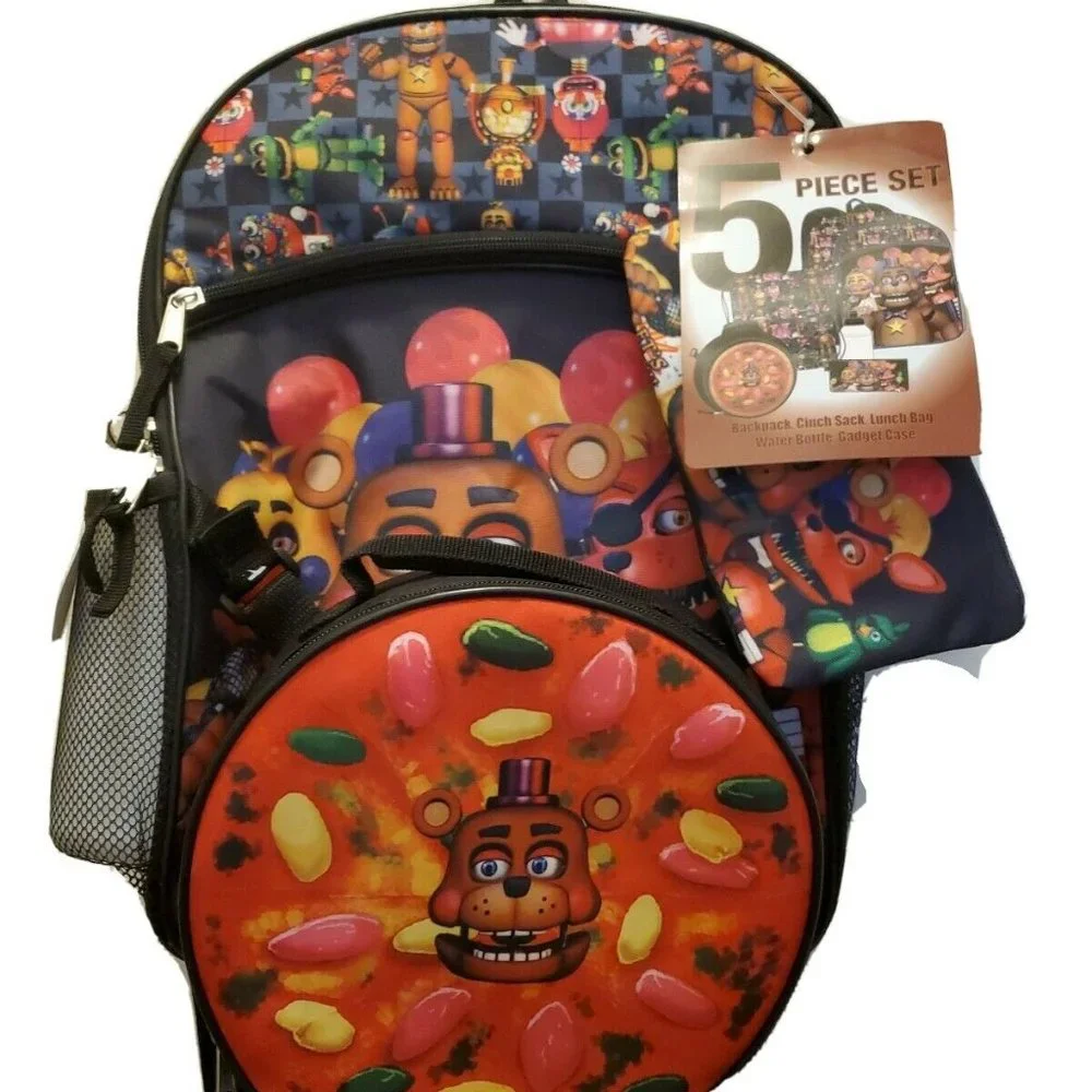 Five Nights At Freddy’s Fazbear Backpack 5 Pc Set